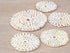 Creamy White Cowrie Shells Round Coaster Placemat - Set of 4